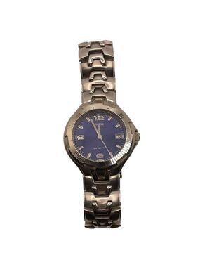 Guess Waterpro Watch Silver Tone Unisex Date Round 100M